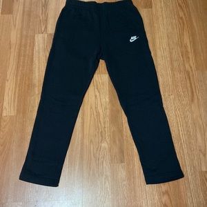 Mens Nike Sportswear Club Fleece Black Open Hem Joggers Size Mens Small Used